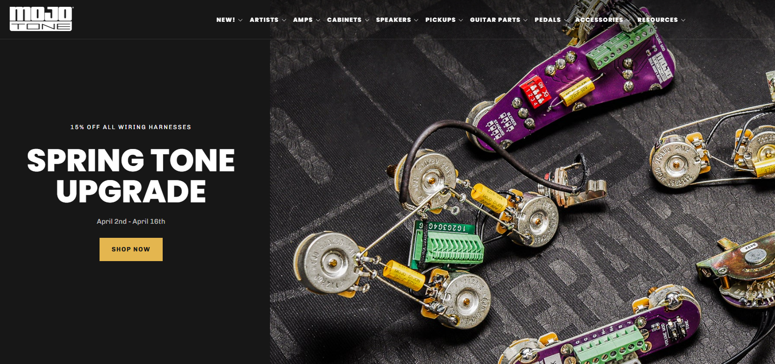 Mojotone website screenshot